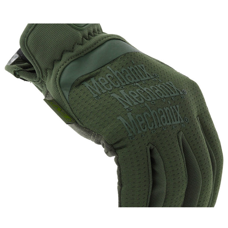 Gants Mechanix Fast Fit Vert Olive Profil Incliné