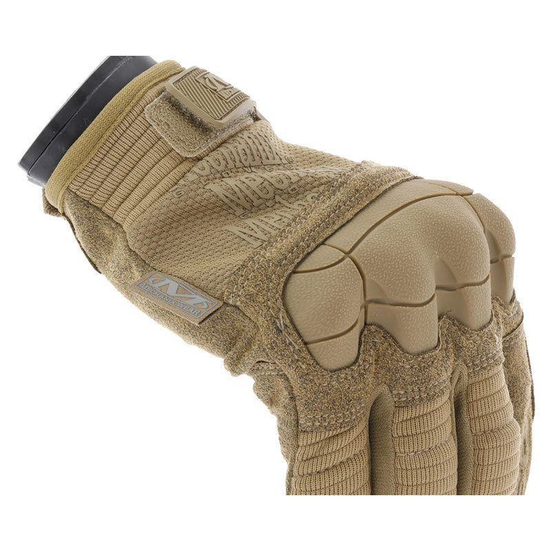 Gants Mechanix M-PACT 3 Coyote Profil Poing
