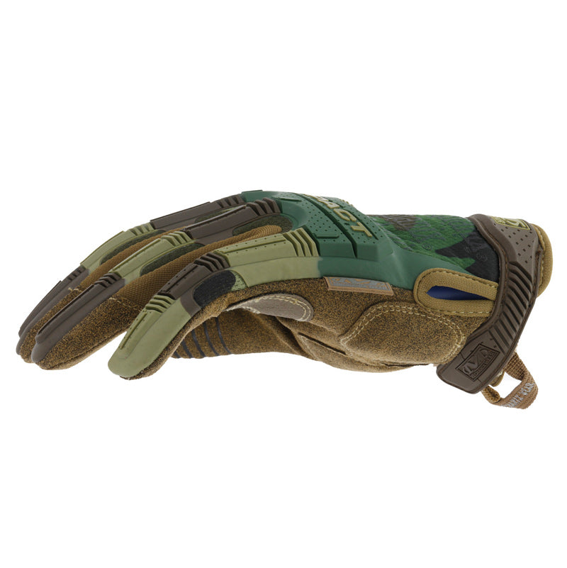 Gants Mechanix M-PACT Camouflage Forêt Profil Global Extérieur