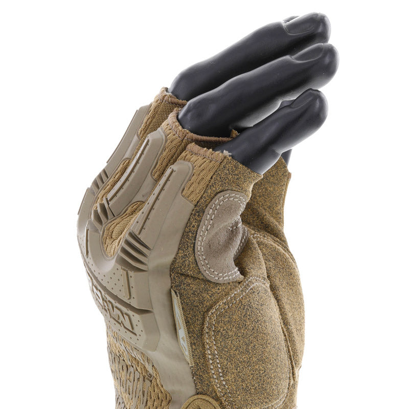 Gants Mechanix M-PACT Mitaine Coyote Profil Doigts