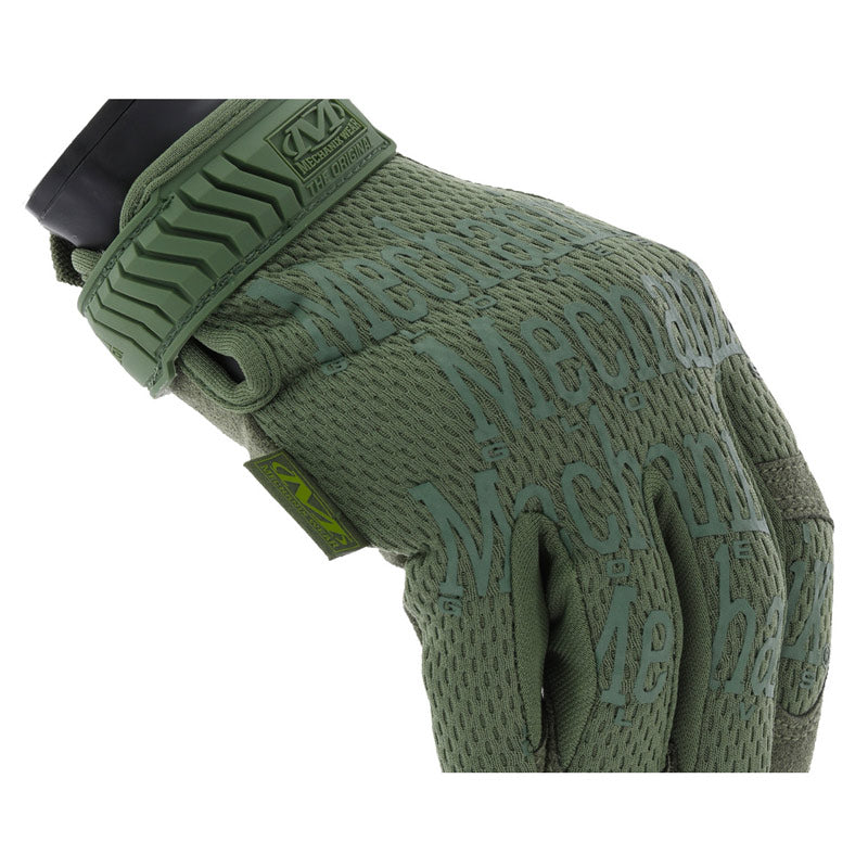 Gants Mechanix Original Vert Olive Profil Incliné