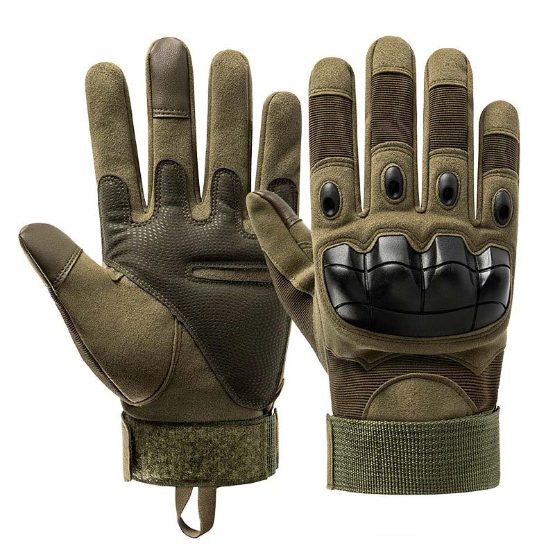 gants coqués bagarre vert olive