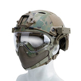Protection visage casque fast camouflage militaire
