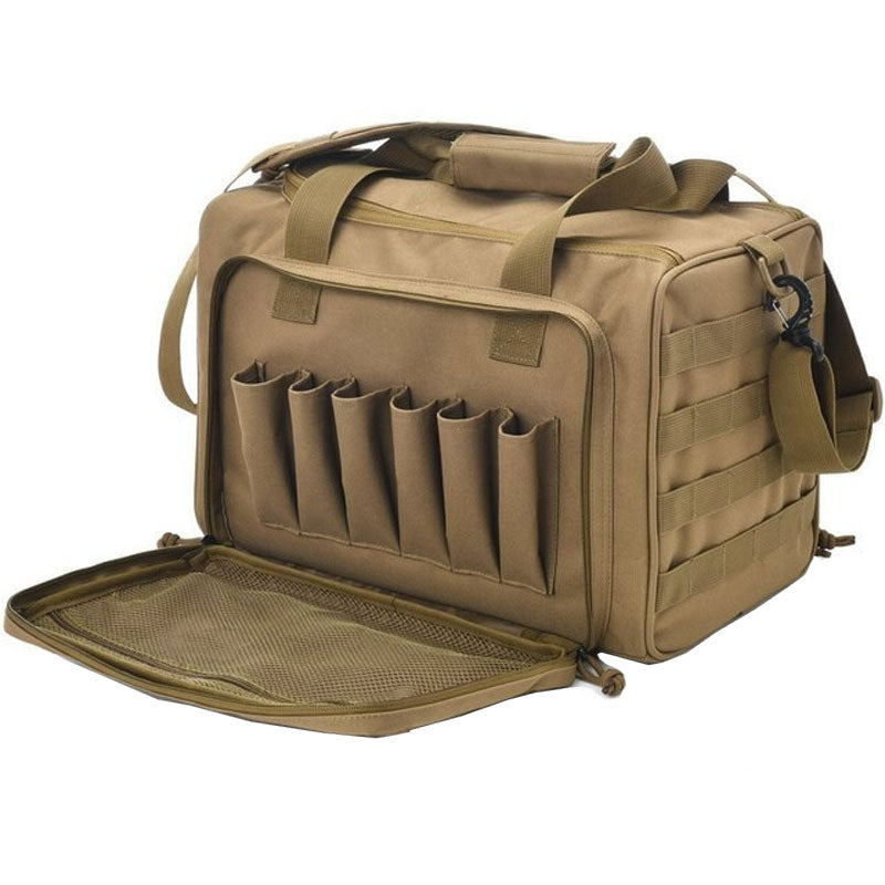 Sac Tactique Militaire beige ouvert
