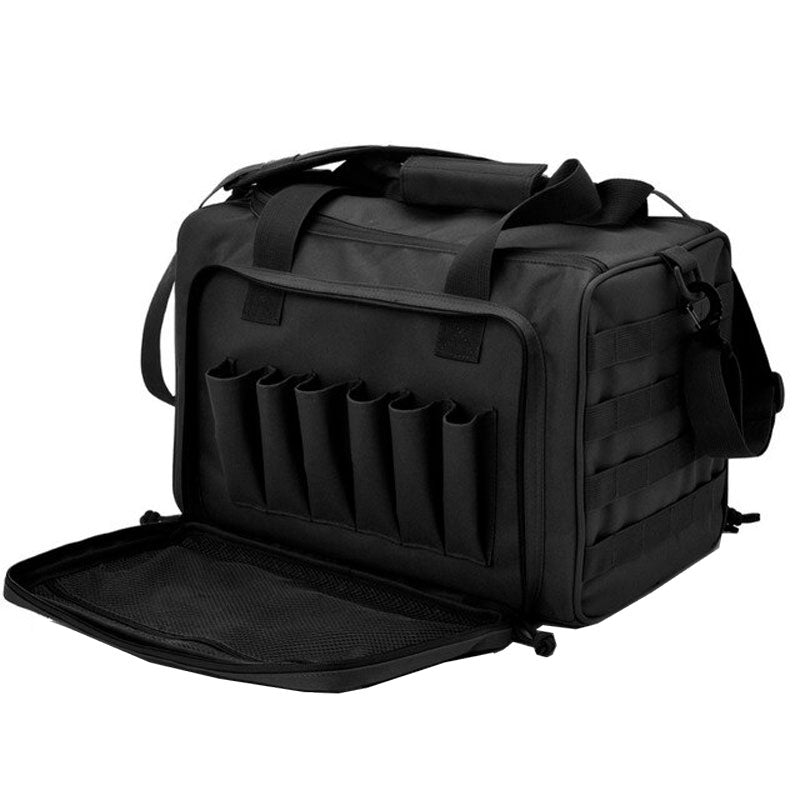 Sac Tactique Militaire noir ouvert