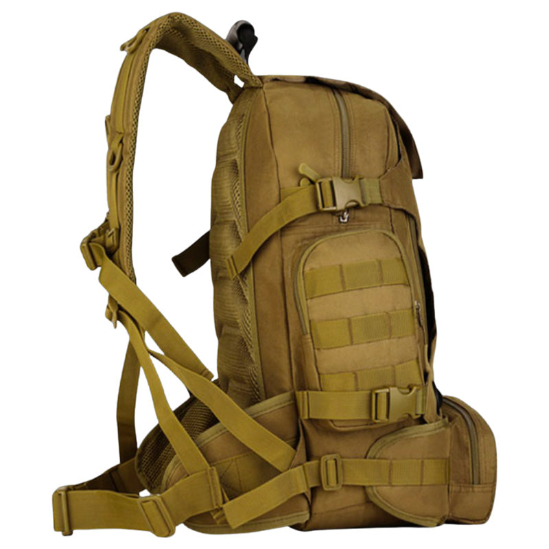 Sac à Dos Militaire Tactique coyote profil