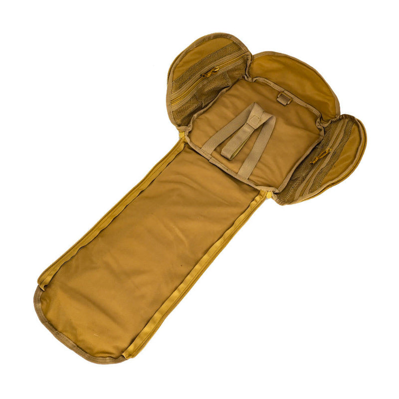 Sac casque militaire coyote ouvert profil