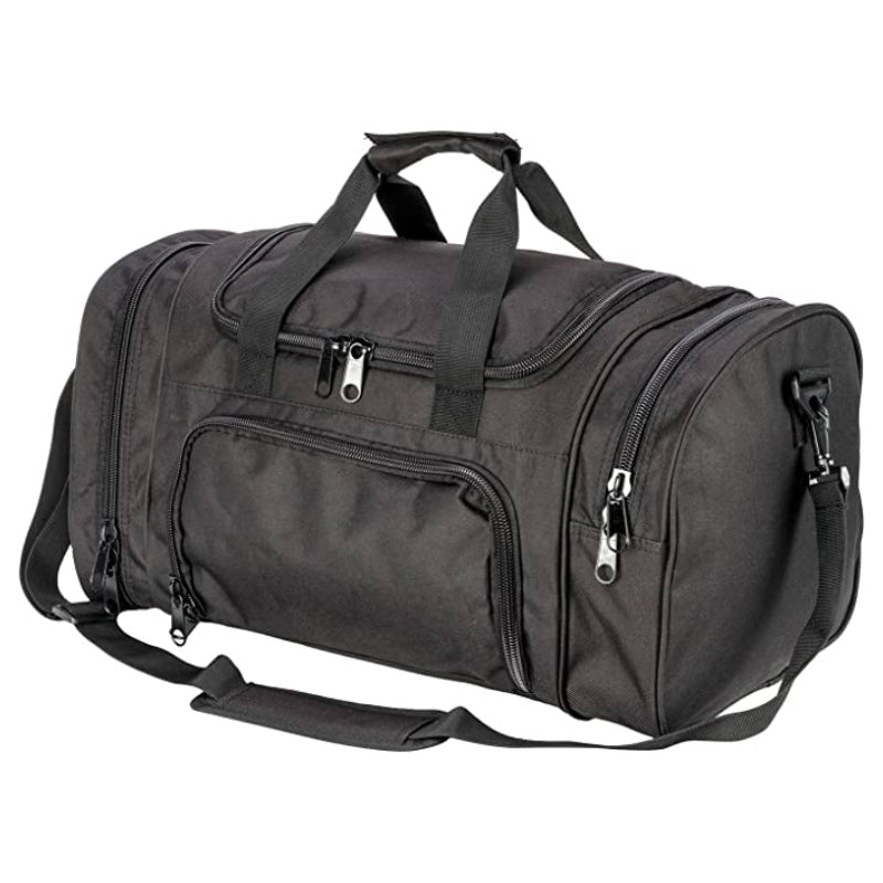 Sac de Sport Militaire Noir profil latéral
