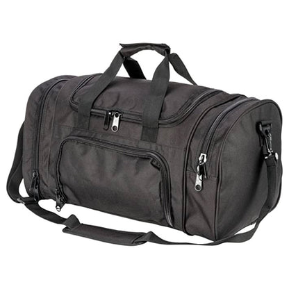Sac de Sport Militaire Noir profil latéral