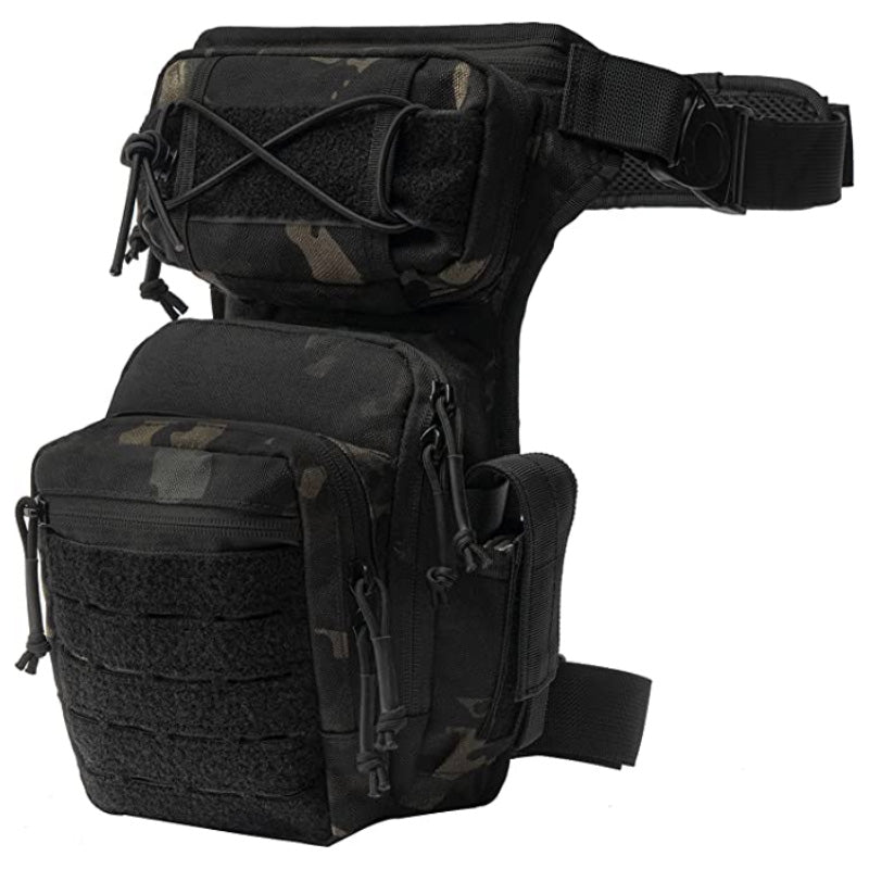 Sac de jambe militaire camouflage nocturne