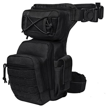 Sac de jambe militaire noir