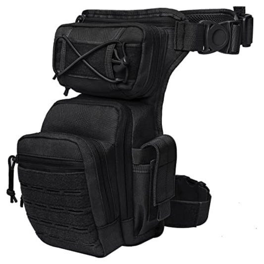 Sac de jambe militaire noir
