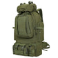 Sac militaire 100L vert olive profil global