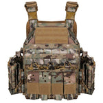 gilet porte plaques militaire camouflage multicam