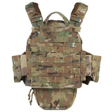 gilet tactique porte plaques militaire camouflage multicam dos